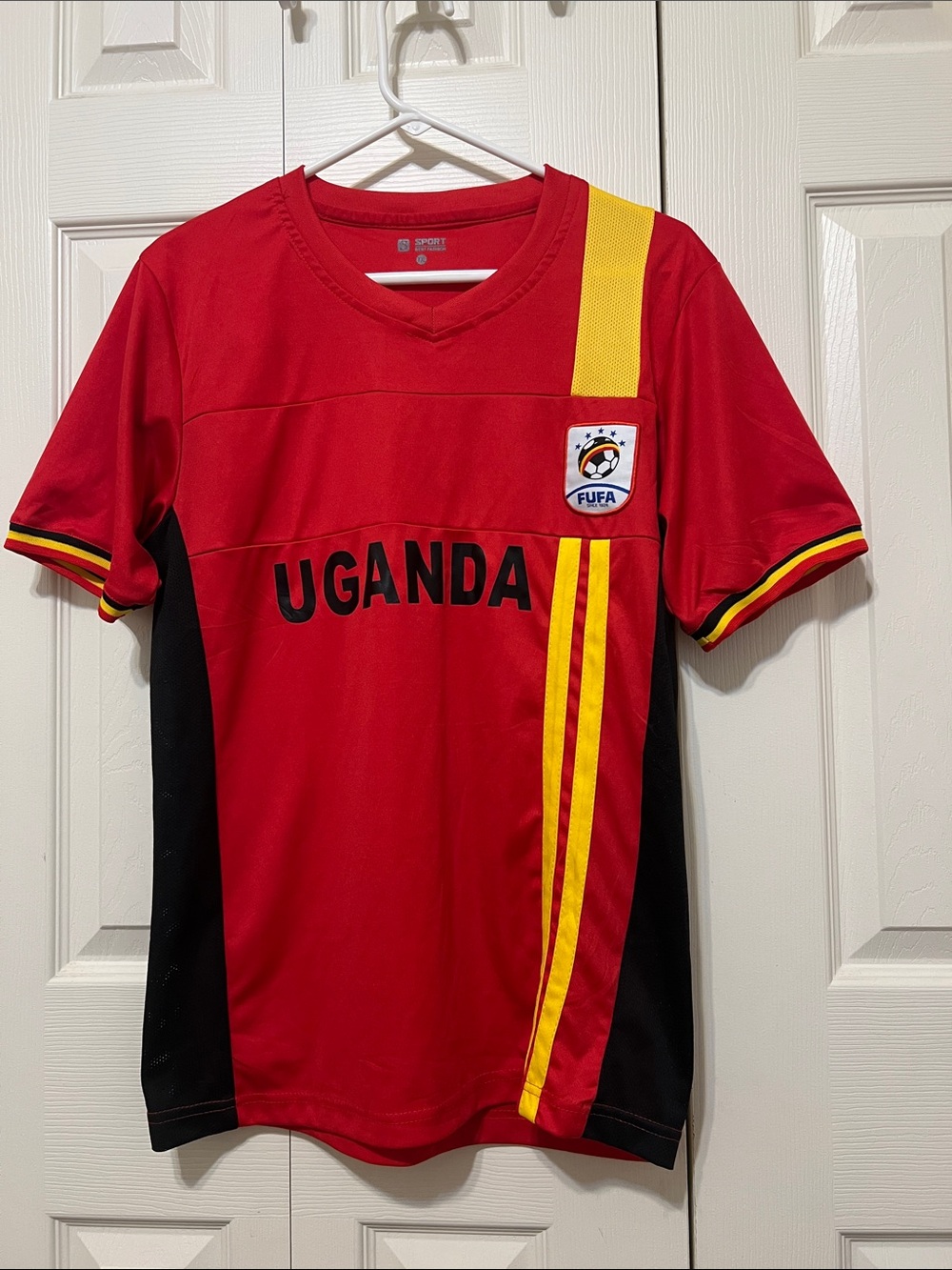 Uganda Red & Yellow kids Soccer Jersey -